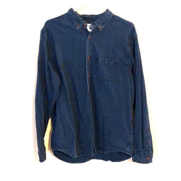 Old navy, denim/cotton mix button up. - Picture 2 of 3